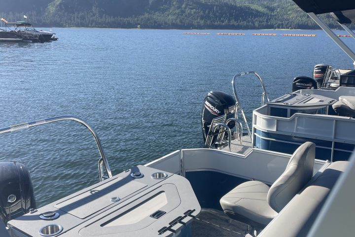 a boat on a body of water